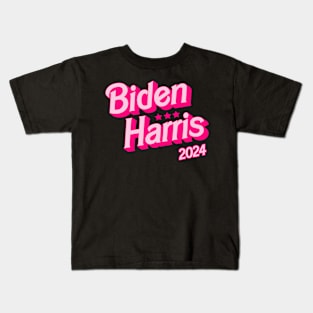 Biden Harris 2024 - Saving Democracy Barbie Style! Kids T-Shirt